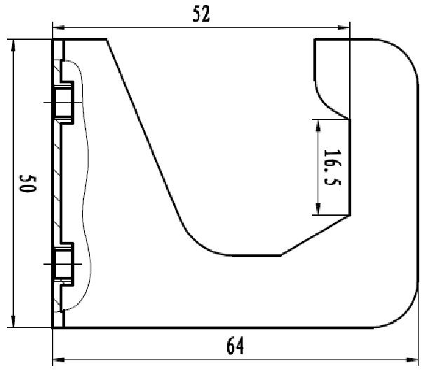 Схема центрального винт-кронштейна